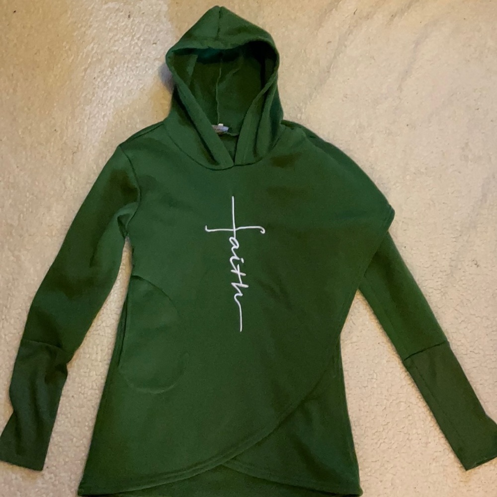 Madison Mascallier Faith Tulip-Hem Hoodie